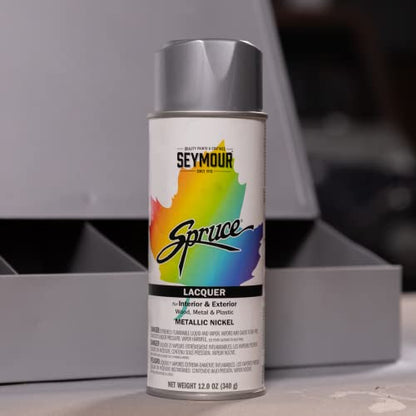Seymour 98-24 Spruce General Use Enamel, Satin Black, 1 count (pack of 1) - color: Satin Black