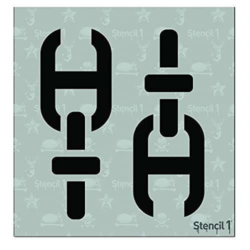 Stencil1 Nautical Chain Repeat Pattern Stencil - Durable Quality Reusable Stencils for Painting on Walls Fabric & Furniture - 5.75" x 6" - color: Nautical Chain Repeat Pattern Stencil - 5.75" x 6"