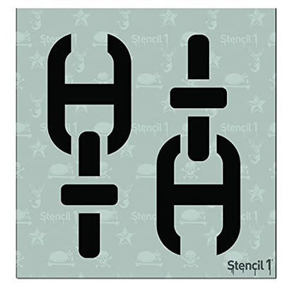 Stencil1 Nautical Chain Repeat Pattern Stencil - Durable Quality Reusable Stencils for Painting on Walls Fabric & Furniture - 5.75" x 6" - color: Nautical Chain Repeat Pattern Stencil - 5.75" x 6"
