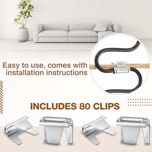 Upholstery Stay Wire Kit, 40ft Paper Wrapped Wire 9 Gauge with 80 Clips - size: 40ft