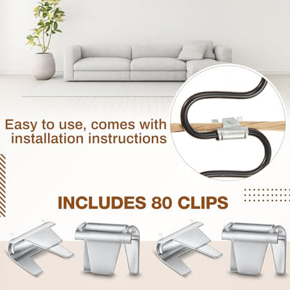 Upholstery Stay Wire Kit, 40ft Paper Wrapped Wire 9 Gauge with 80 Clips - size: 40ft