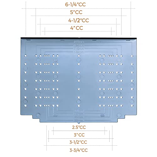 Ravinte Cabinet Door Drawer Hardware Installation Template Kit,Big,1 Pack - size: Multiple Align Sizes