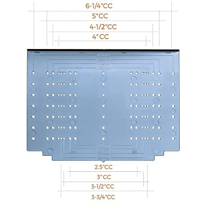 Ravinte Cabinet Door Drawer Hardware Installation Template Kit,Big,1 Pack - size: Multiple Align Sizes