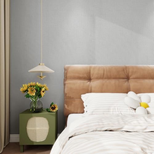 Grasscloth Peel and Stick Wallpaper 15.7"X480.3" Beige Contact Paper - color: Beige, size: 15.7" x 480"