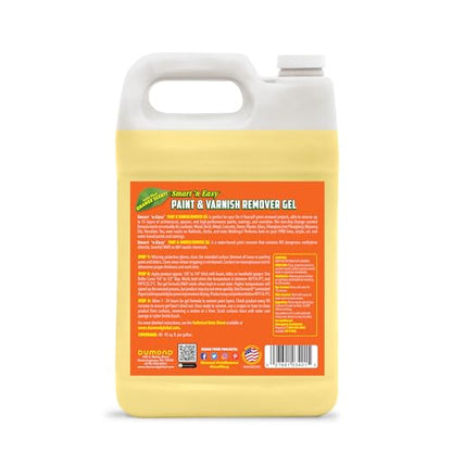 Smart 'n Easy Citrus Paint Remover Discount Bundle - DIY Paint Removal Made Easy - Includes 1 Gallon of Citrus Paint & Varnish Remover Gel & 6 Sheets Dumond Laminated Paper