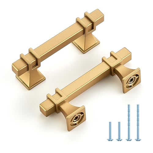 HOME EDIT Gold Pulls Cabinet Handles 2-1/2 Inch 10 Pack - color: Gold, size: 2-1/2 In Hole Center