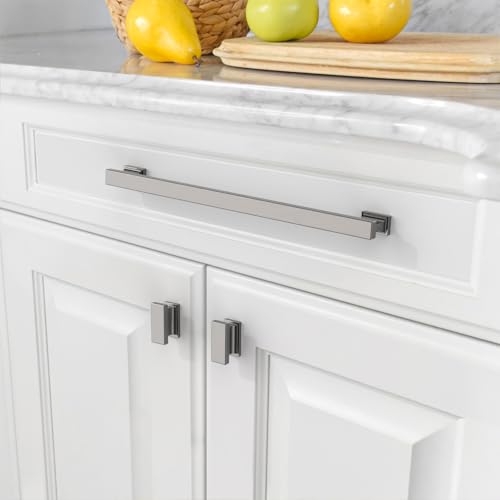 Amerdeco 10 Pack Brushed Black Nickel Cabinet Pulls 10" - color: Brushed Black Nickel, size: 10" hole center