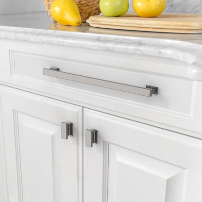 Amerdeco 10 Pack Brushed Black Nickel Cabinet Pulls 10" - color: Brushed Black Nickel, size: 10" hole center