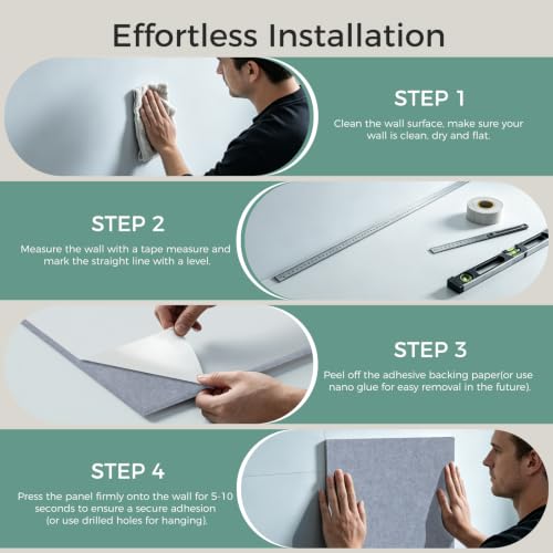 TO-TH Acoustic Panels Thickened Noise Reducing Wall Panel 2 Pack,Light Gray - color: Light Gray, size: 2 Pack
