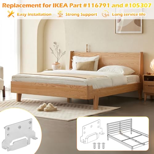 116791 110789 Mounting Plates Replacement for IKEA Bed Frame Brackets Part