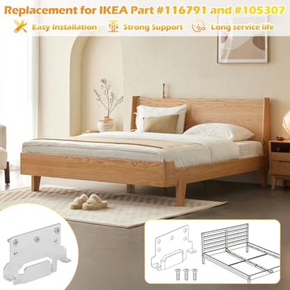 116791 110789 Mounting Plates Replacement for IKEA Bed Frame Brackets Part