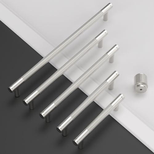 Brushed Nickel Cabinet Knobs Round Drawer Pulls 10 Pack - color: Brushed Satin Nickel, size: Knob