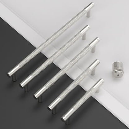 Brushed Nickel Cabinet Knobs Round Drawer Pulls 10 Pack - color: Brushed Satin Nickel, size: Knob