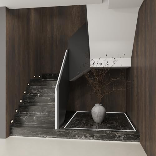 Boobest 354.3"x31.5" Extra Wide Brown Walnut Wallpaper Stick and Peel - color: Dark Brown, size: 31.5" x 354.3"