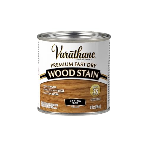 Varathane Premium Fast Dry Spring Oak Wood Stain - color: Spring Oak, size: 0.25 Quart (Pack of 1)