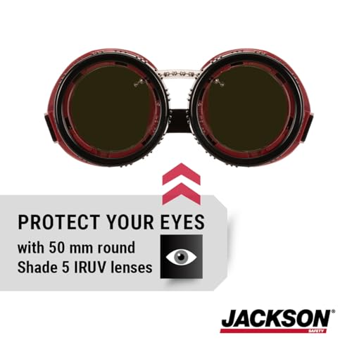 Jackson Safety WS Series Retro Safety Goggles - color: Iruv Shade 5, size: One Size, style: Eye Cup