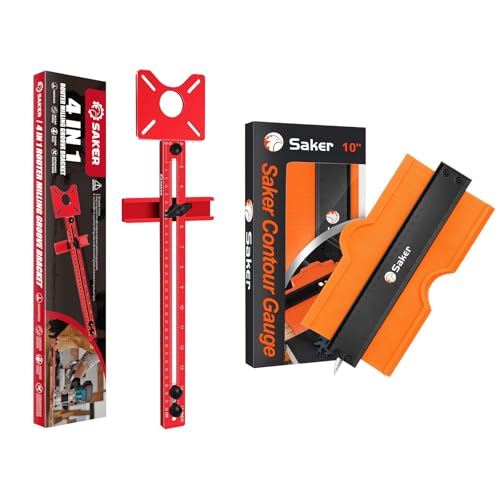 Saker Contour Gauge-Saker New 4 in 1 Router Milling Groove Bracket