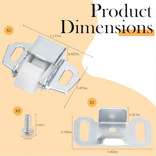2 Pack Mailbox Replacement Roller Catch Assembly