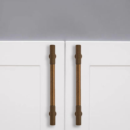 10-Pack 3 Inch Hole Center Antique Brass Cabinet Pulls Solid Heavy Duty Cabinet Pull is Suitable for Drawers Dressers Handles Kitchens Bathroom cabinets - color: Antique Brass, size: 3 Inch(76mm) hole center