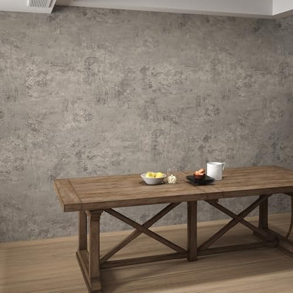 3yecao Grey Concrete Vinyl Wallpaper Peel and Stick Concrete Contact Paper - size: 48" x 79"