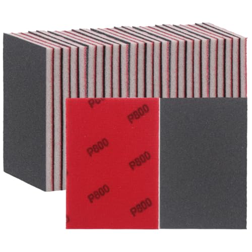30 PCS Sanding Sponge 800 Grit Wet Dry Sandpaper Assortment Sanding Blocks - size: #800 Particle size