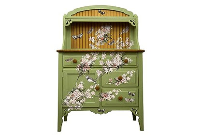 Redesign Décor Transfers® Blossom Botanica 24"x35",Wall Decals DIY Wallpaper Wall Stickers Murals Decor Furniture Decoration