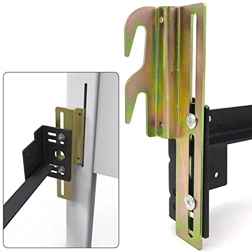 2Pcs #711 Bolt-On to Hook-On Bed Frame Conversion Brackets - color: 2Pcs Bed Frame Hooks