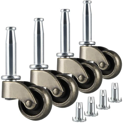 1" Swivel Ball Caster Wheel, Furniture Casters with Socket