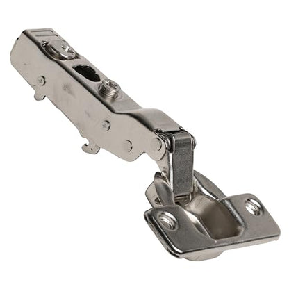 10 Pack Rok Hardware Clip-On 110 Degree Opening Angle, Screw-On Mounting, 35mm Cup Type, 48mm Screw Hole Distance, Soft Close, Half Overlay Cabinet Hinges, Nickel Plated - size: 1/2" Overlay