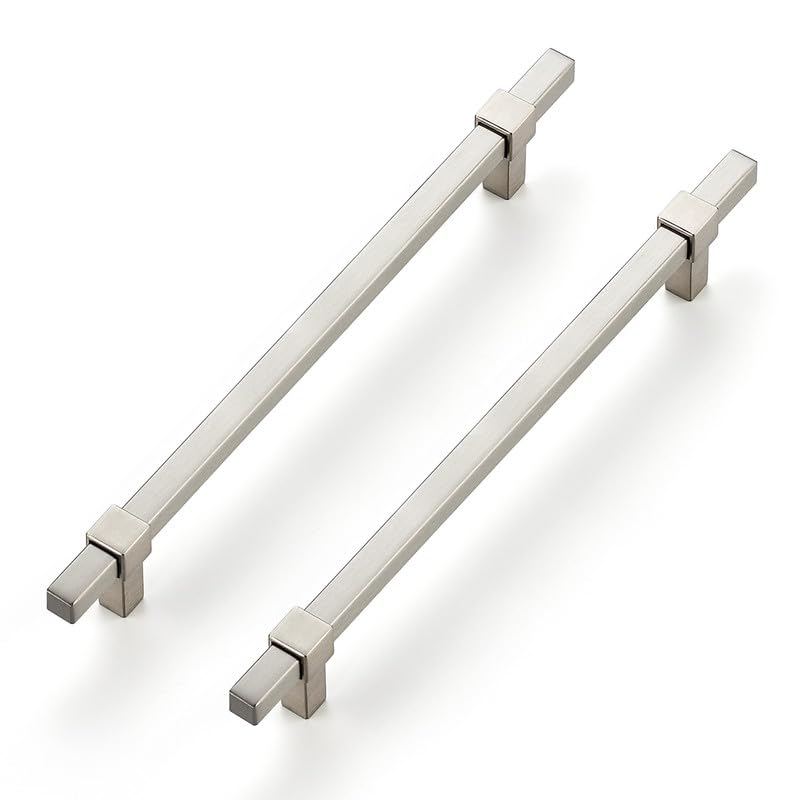30 Pack Brushed Nickel Cabinet Handles, 7-1/2" Hole Center Drawer Pulls - color: Brushed Nickel, size: 7-1/2 Inch Hole Center