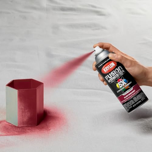Krylon Rust Preventative Spray Paint, Burgundy, Gloss, Solvent, 12 oz K02704007-1 Each - color: Burgundy, size: 1 Count (Pack of 1), style: Gloss