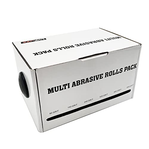 Emery Cloth Roll, 6M, 6 Grits Assorted Sand Paper - size: 6rolls 6m