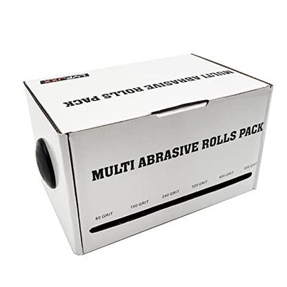 Emery Cloth Roll, 6M, 6 Grits Assorted Sand Paper - size: 6rolls 6m