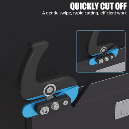 Edge Banding Trimmer Tool - Dual Offset Bearings for Safe, Precision Triming, Wood Veneer Cutter with Ergonomic Handle, Manual Edge Cutter for PVC/ACP/Melamine/Vinyl Laminate 0.3mm-2.5mm