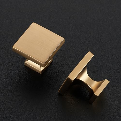 Ravinte Cabinet Knobs Champagne Bronze Square Knobs, Drawer Knobs, 10 Pack - color: Champagne Bronze