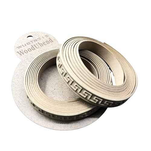 WoodUBend Pack of Two Trims TR715 208x1.4cm Heat Bendable & Flexible Wood Trims - DIY Craft, Furniture & Home Decor - Easy to Apply & Paint - Versatile, Reusable & Durable - size: Pack of 2 (208x1.4cm)