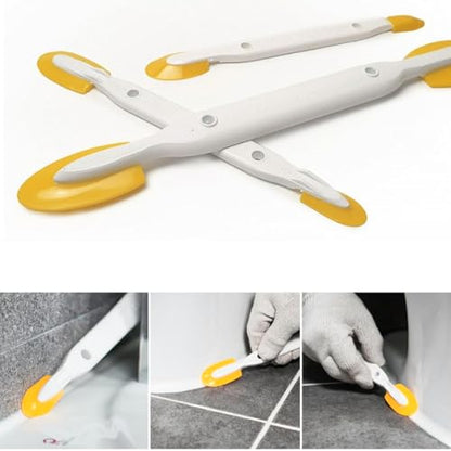 Caulk Caulking Silicone Sealant Finishing Tool (4-Size)- Ideal for DIY, Waterproofing, Grouting. Durable Urethane Rubber Design, Scratch Prevention (Two-Way (S+L) 2P)