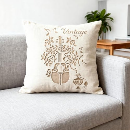 TIAMECH A4 Reusable Violin Stencil for Painting - style: Violin