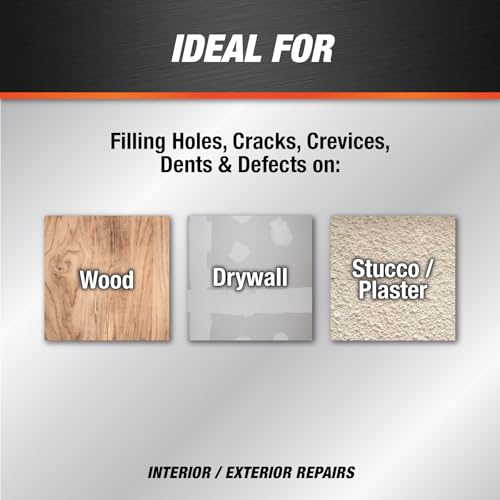 DAP Patch-N-Paint Lightweight Spackling, White, 8 Oz (7079801602)