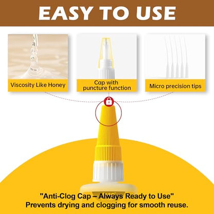 Wood Super Glue Liquid, Clear Instant CA Glue for Wood Furniture Heavy Duty - size: 1oz-thick