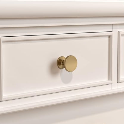 homdiy 30 Pack Champagne Bronze Cabinet Knobs, Round Dresser Knobs - color: Champagne Bronze
