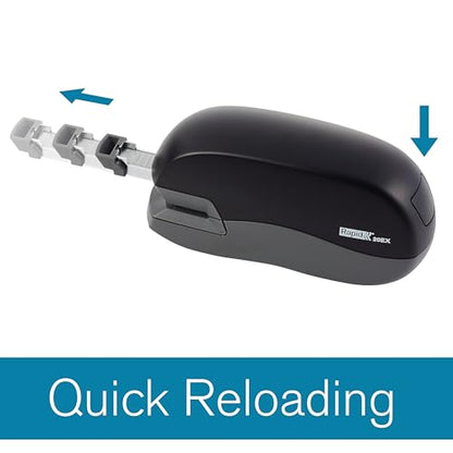 Rapid 20EX Personal Electric Stapler, 20 Sheet Capacity, Black (73126)