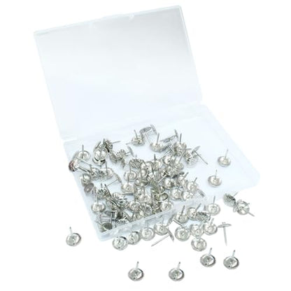 Antique Upholstery Tacks, Silver, 100 Pack - color: Silver