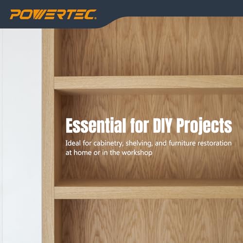 POWERTEC Birch Edge Banding – 13/16" x 50 Ft Pre-Glued Veneer Edging Tape Roll for Cabinet Repair, Furniture Restoration, Shelving & DIY Projects (72369) - color: Birch