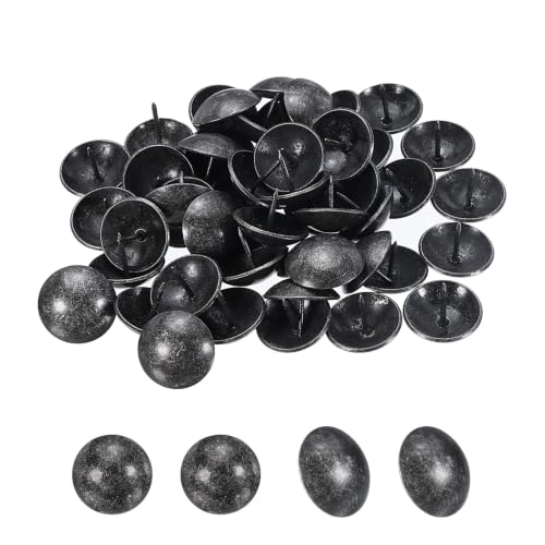 Carbon Steel Upholstery Tacks 1" x3/4" 50 Pcs Black Pearl - color: Black Pearl, size: 1" x 3/4"