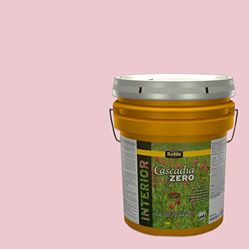 Rodda Paint CASCADIA ZERO Interior Semi-Gloss Paint & Primer in One, 5-Gallon, Baby Bunting - color: Baby Bunting, size: 640 Fl Oz (Pack of 1)