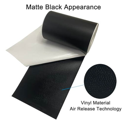 Matte Black Vinyl Tape for Black Out Chrome Delete Window Trim, Matte Black Vinyl Wrap Roll, Self-Adhesive Car Chrome Door Trim Delete Tape DIY Film with Tool Kit (4 inches x 30 feet) - size: 4 inches x 30 feet