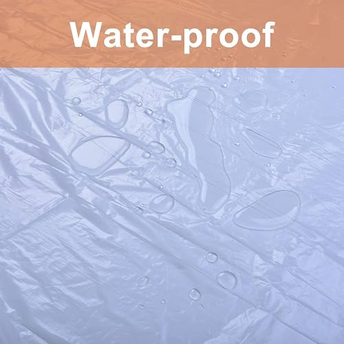 5 Pcs 9x12ft Plastic Drop Cloths for Painting, Plastic Tarp Waterproof Dustproof Multi-Purpose Furniture Cover Floor Wall Protection Film