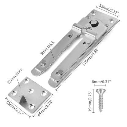 HOWDIA Sectional Couch Connectors, 175mm Sectional Couch Clips Adjustable Sofa Connectors, Keep Your Sectional Sofa Together, Heavy Duty Alligator Clamps Joint Clip for Modular Couch Furniture 2 Pcs - size: 175 MM