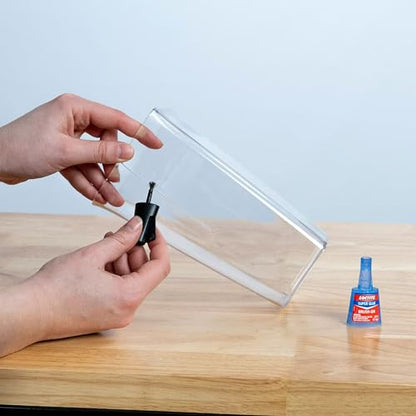 Loctite Super Glue Brush On Bottle, Clear, 0.18 fl oz Bottle, 6 Pack - Superglue for Plastic, Wood, Metal, Crafts & Repair, Cyanoacrylate Adhesive Instant Glue, Quick Dry - size: 6 Pack